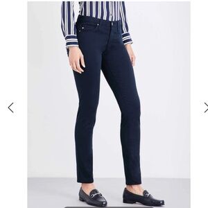 AG The Legging Ankle Super Skinny Ankle Size 23 Navy Midnight Blue